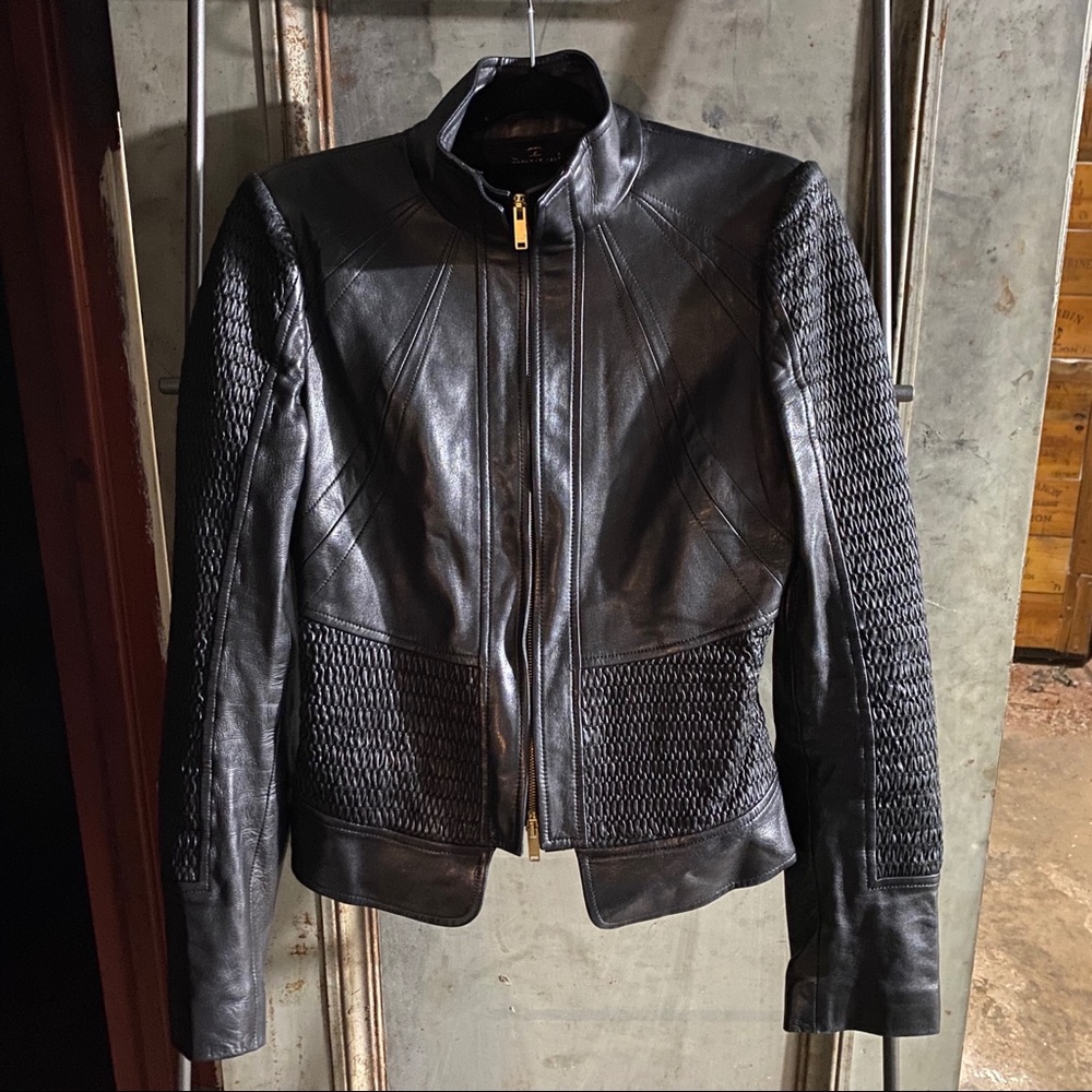 Gucci Black Quilted Leather Jacket